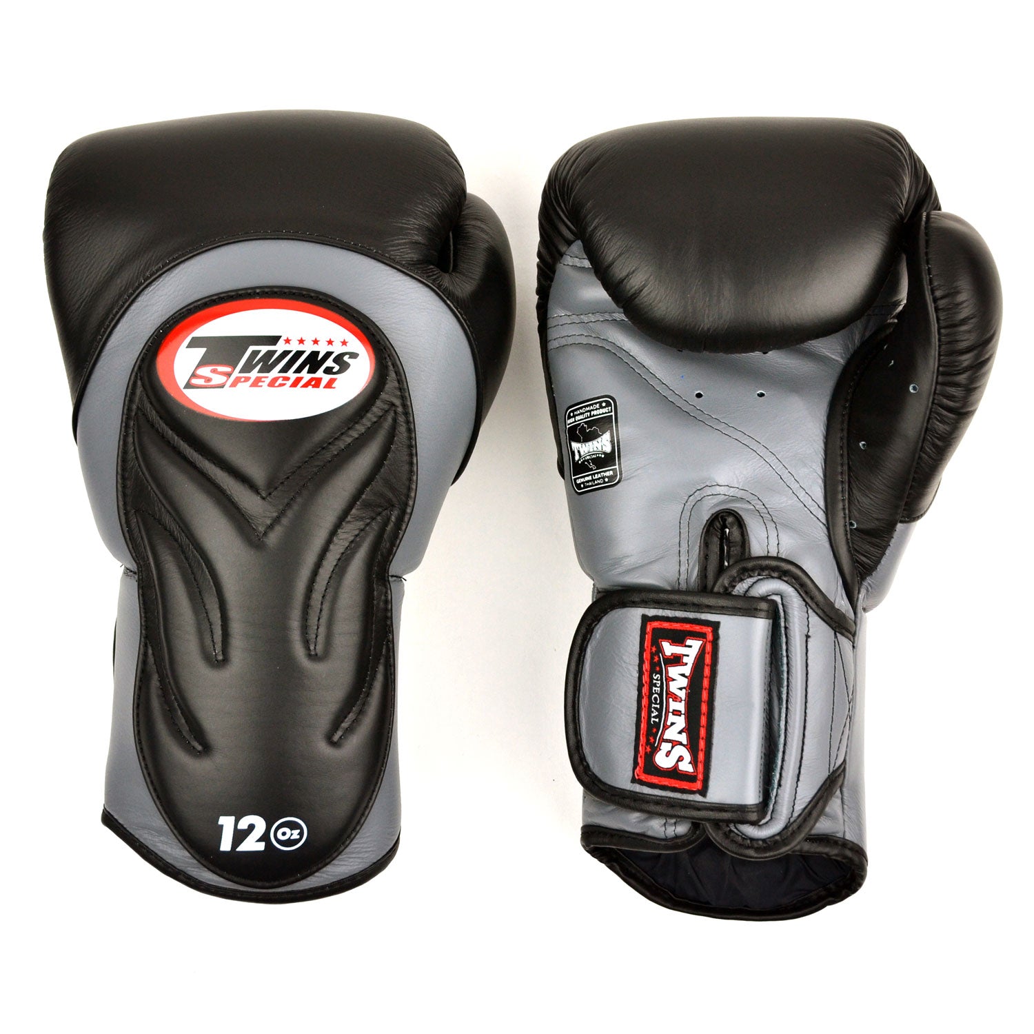 Twins Special BGVL6 Long-Cuff Boxing Gloves Black-Grey – Muaythai-Boxing
