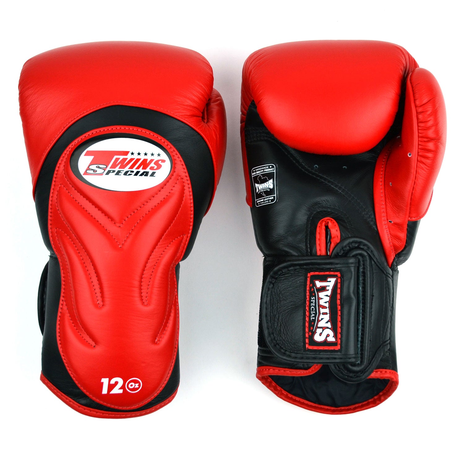Twins Special BGVL6 Long-Cuff Boxing Gloves Red-Black  Muaythai-Boxing