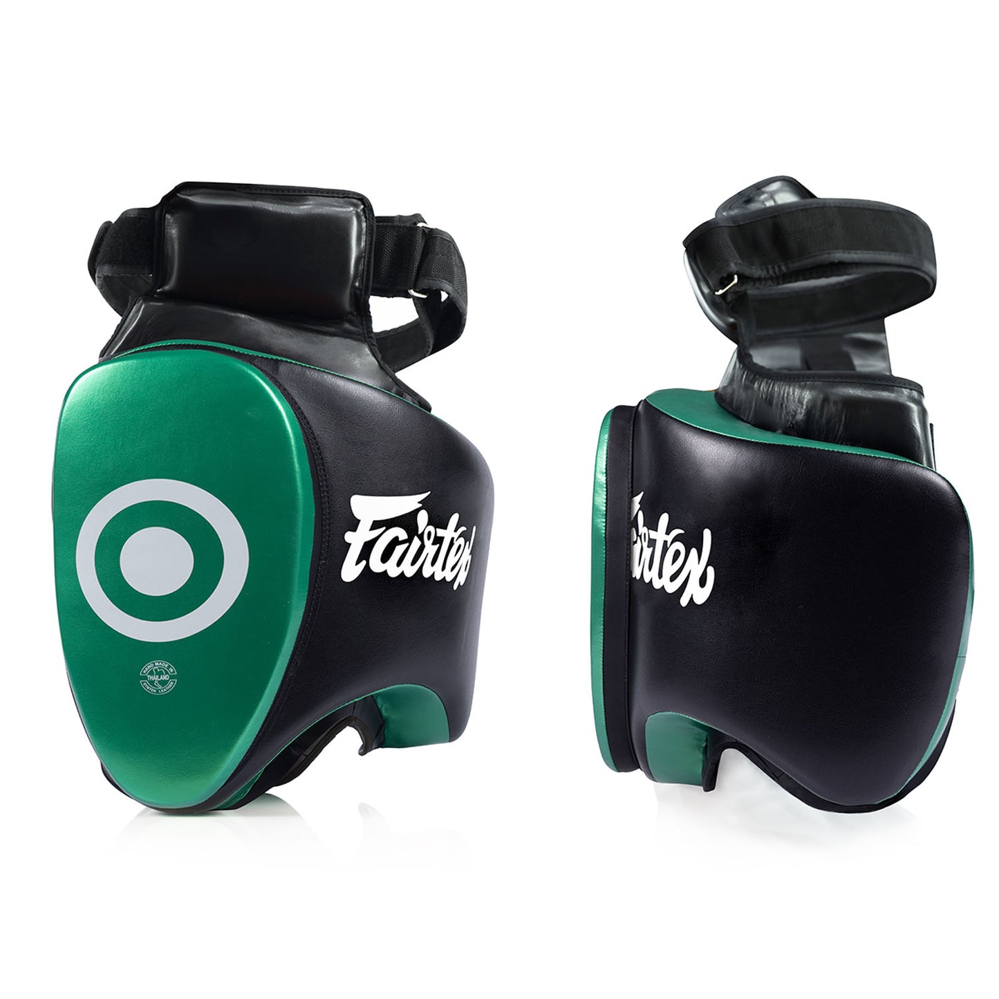 Fairtex TP5 Ultra Lite Thigh Pads - Black-Green