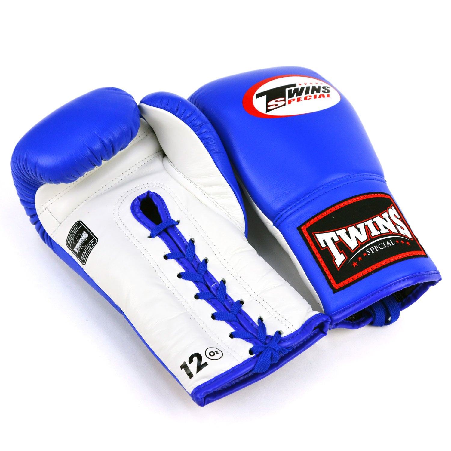 BGLL1 Twins Lace-up Boxing Gloves Blue-White – Muaythai-Boxing