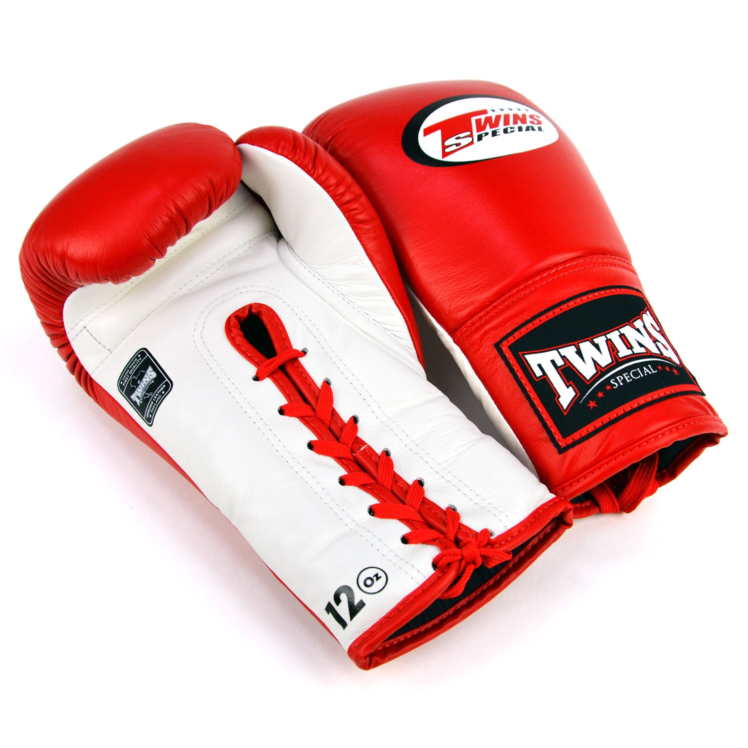 BGLL1 Twins Lace-up Boxing Gloves Red-White – Muaythai-Boxing