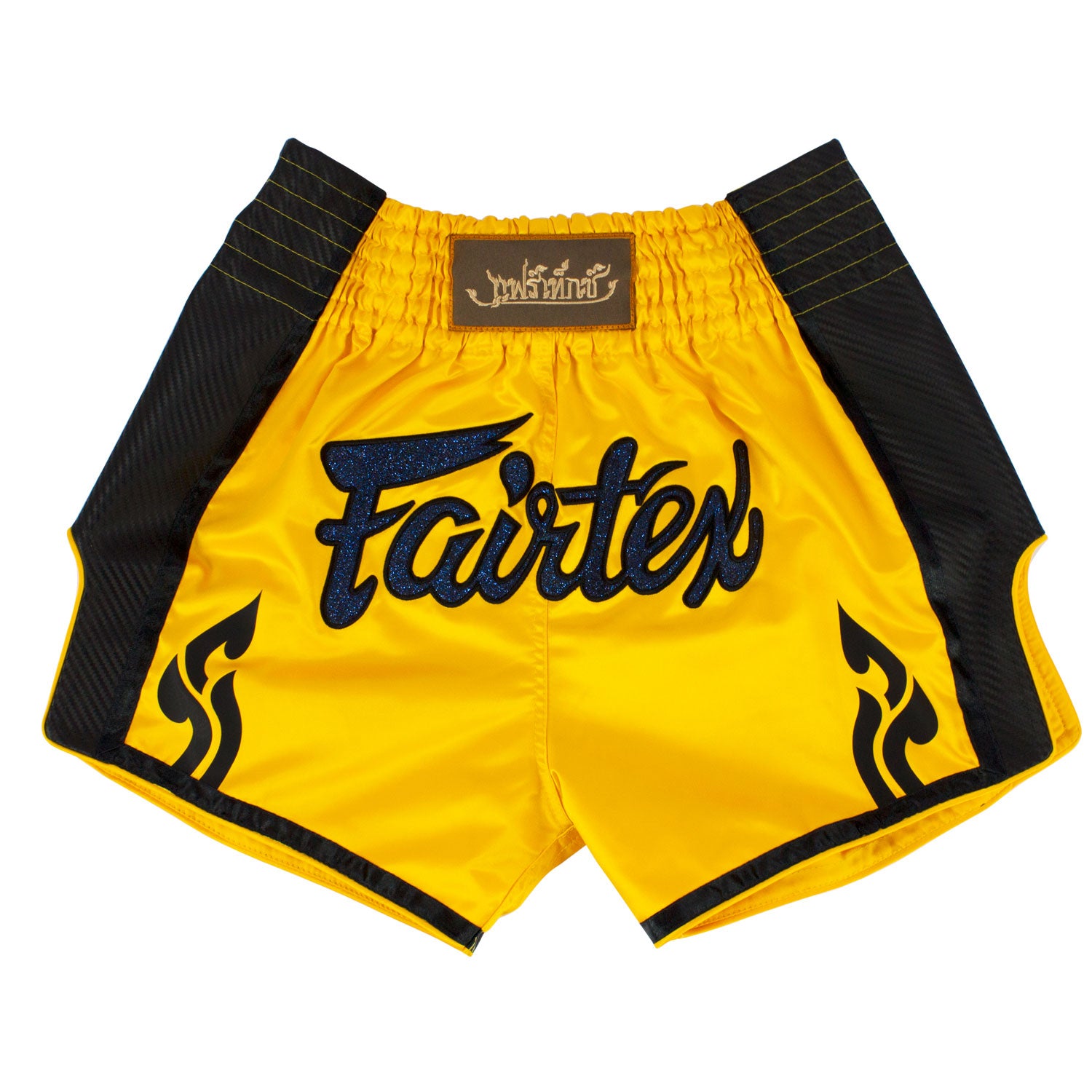 bs1701-fairtex-slim-fit-muaythai-shorts-yellow