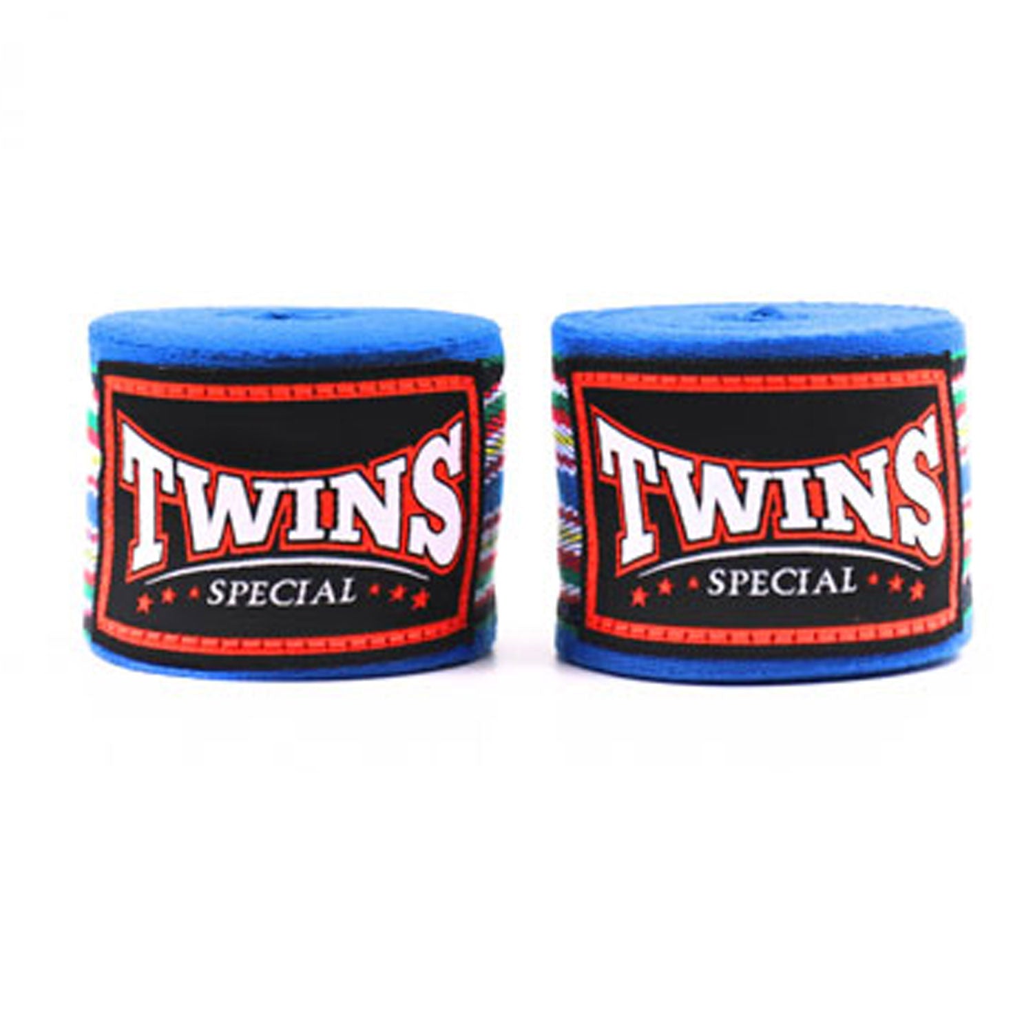 CH2 Twins 5m Cotton Handwraps Blue Striped – Muaythai-Boxing