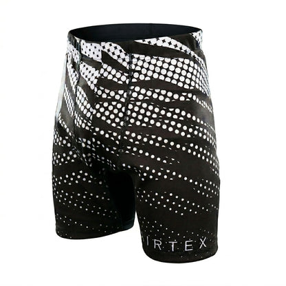 CP10 Fairtex Mens Vale Tudo Shorts Black-White