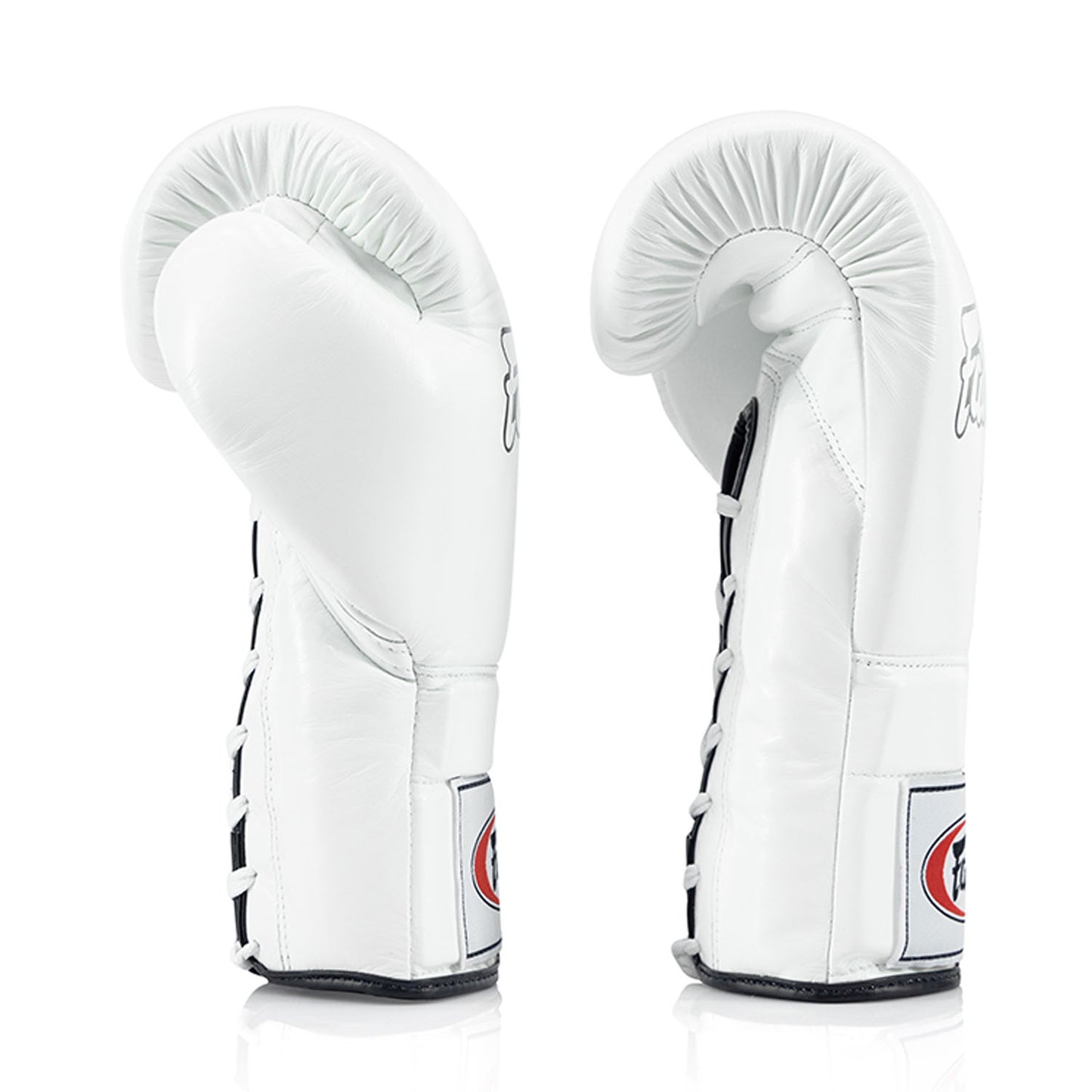 Fairtex BGL3 Lace-up Sparring Gloves - White