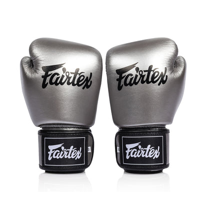 Fairtex BGV1C-PLUS Microfibre Boxing Gloves - Gun Metallic