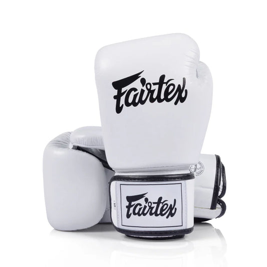 Fairtex BGV1C-PLUS Microfibre Boxing Gloves - White