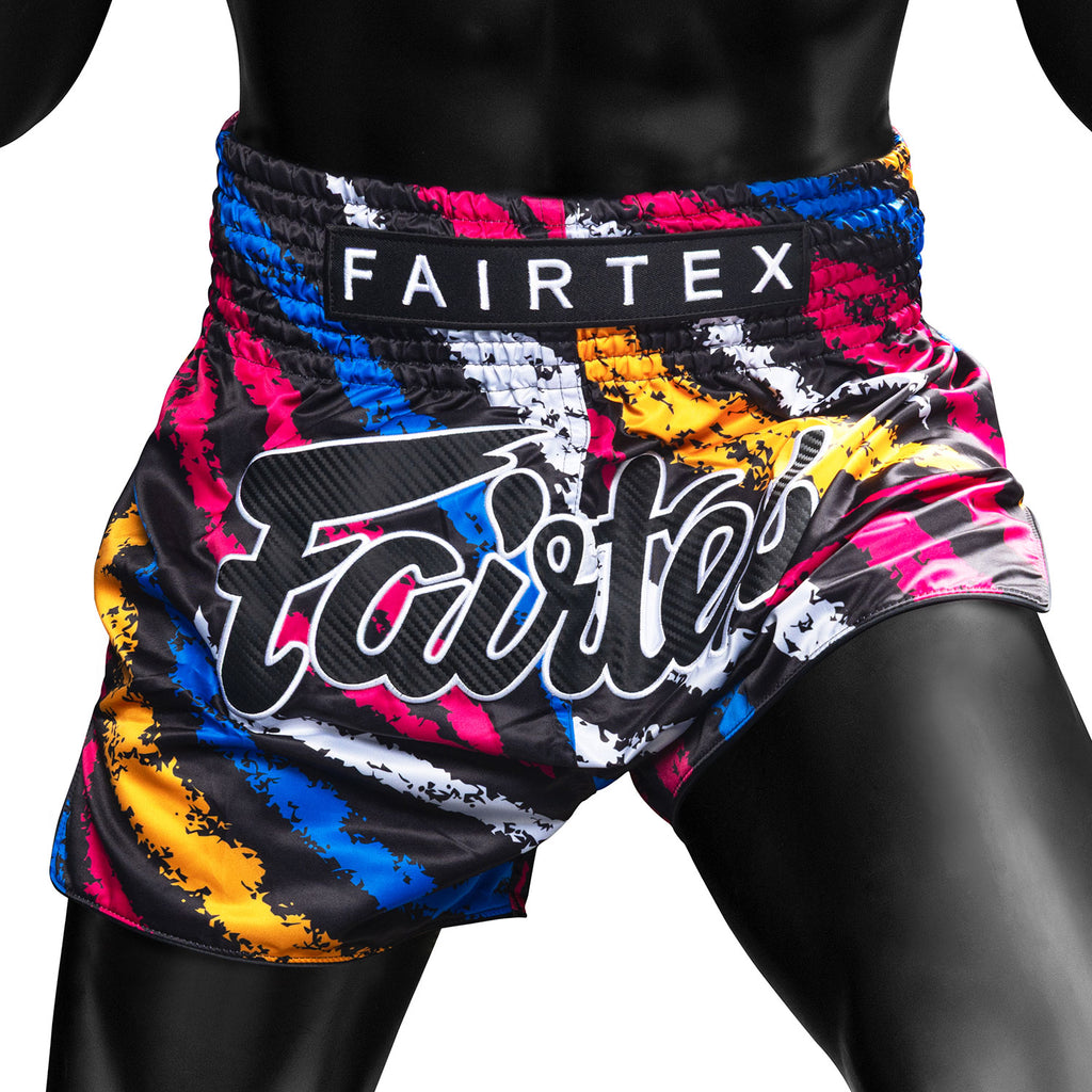 Fairtex BS1956 Muaythai Shorts - Colourful (Vertical)