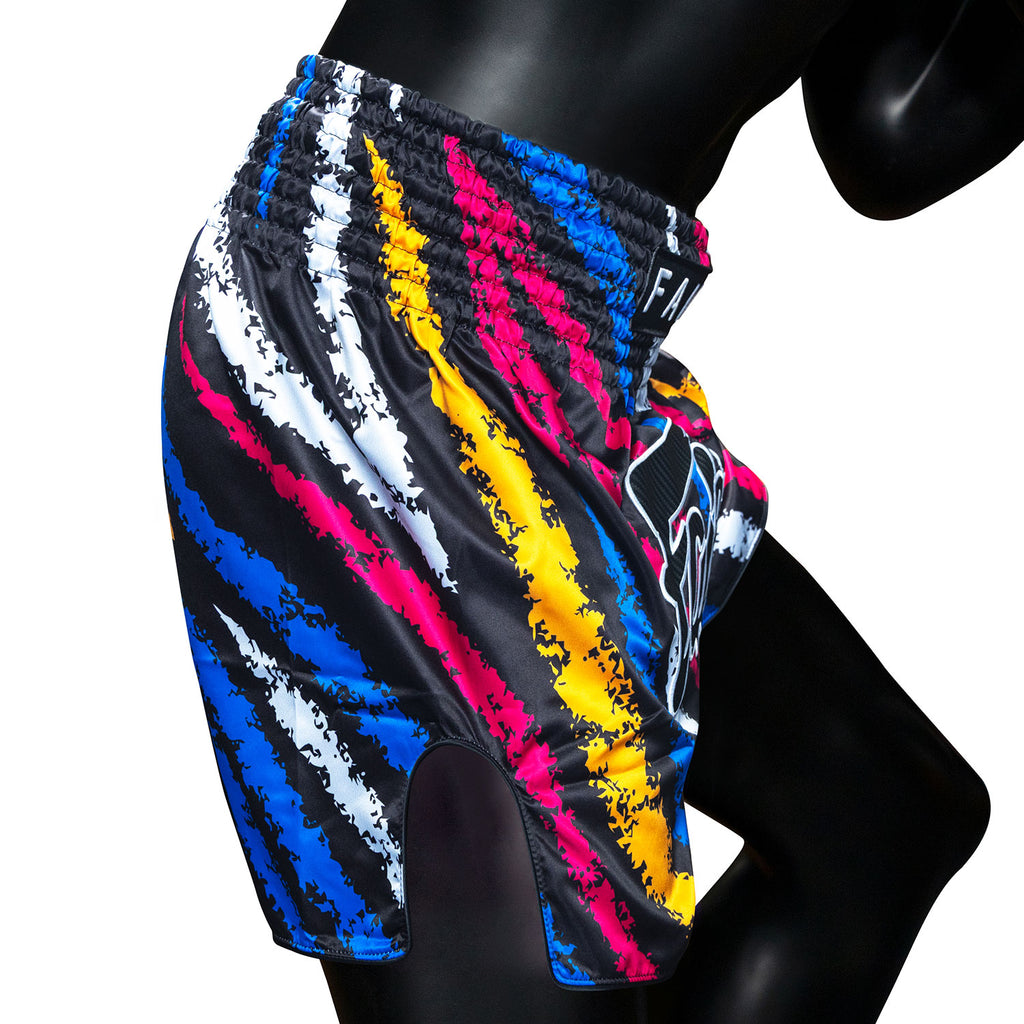 Fairtex BS1956 Muaythai Shorts - Colourful (Vertical)