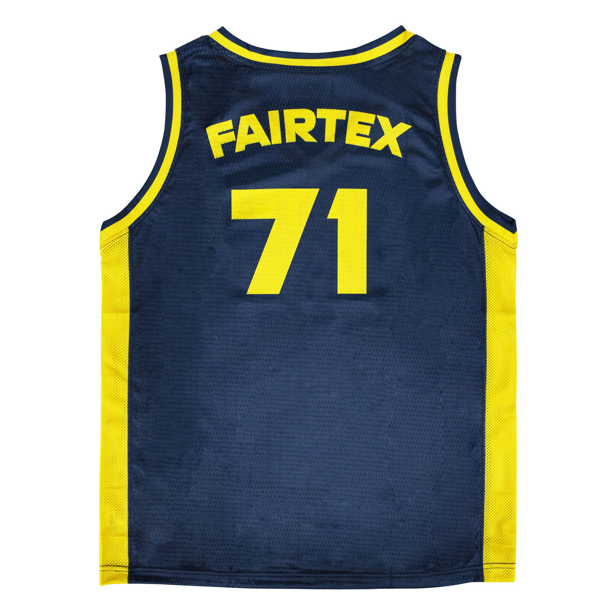Fairtex JS27 Basketball Jersey - Navy-Yellow