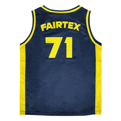 Fairtex JS27 Basketball Jersey - Navy-Yellow
