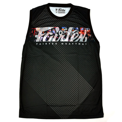 Fairtex MTT40 Tank Top - Pattaya Nightlife - Black