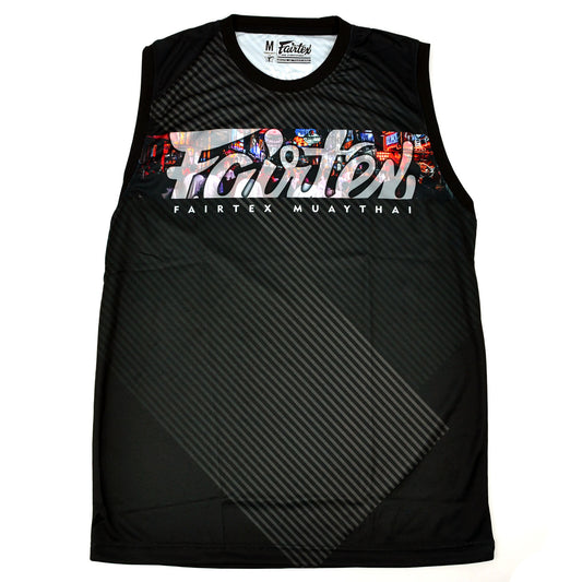 Fairtex MTT40 Tank Top - Pattaya Nightlife - Black