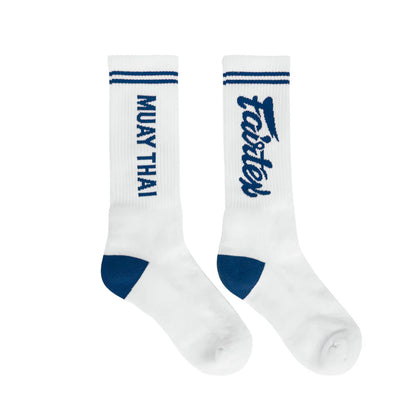 Fairtex Sports Socks White-Blue