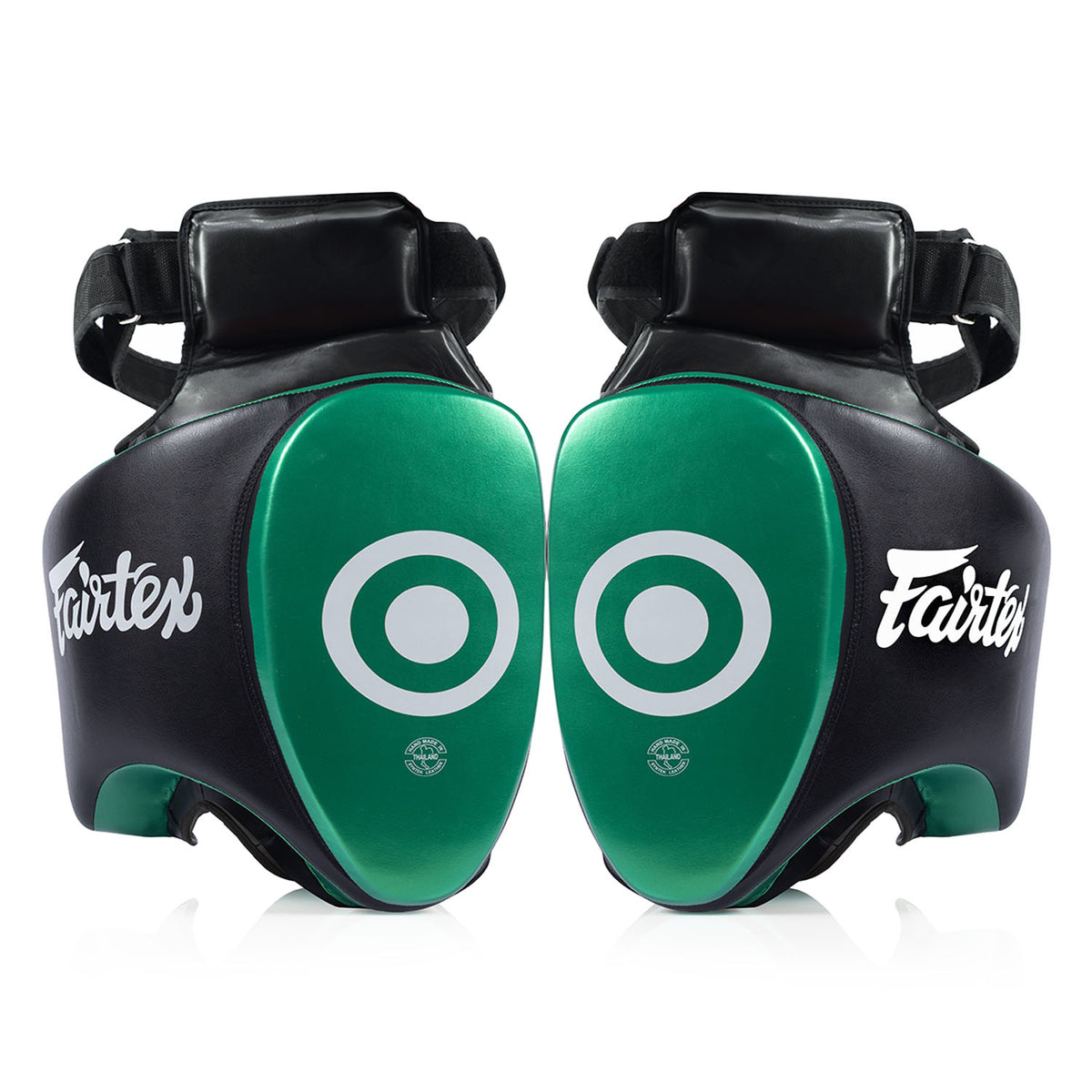 Fairtex TP5 Ultra Lite Thigh Pads - Black-Green