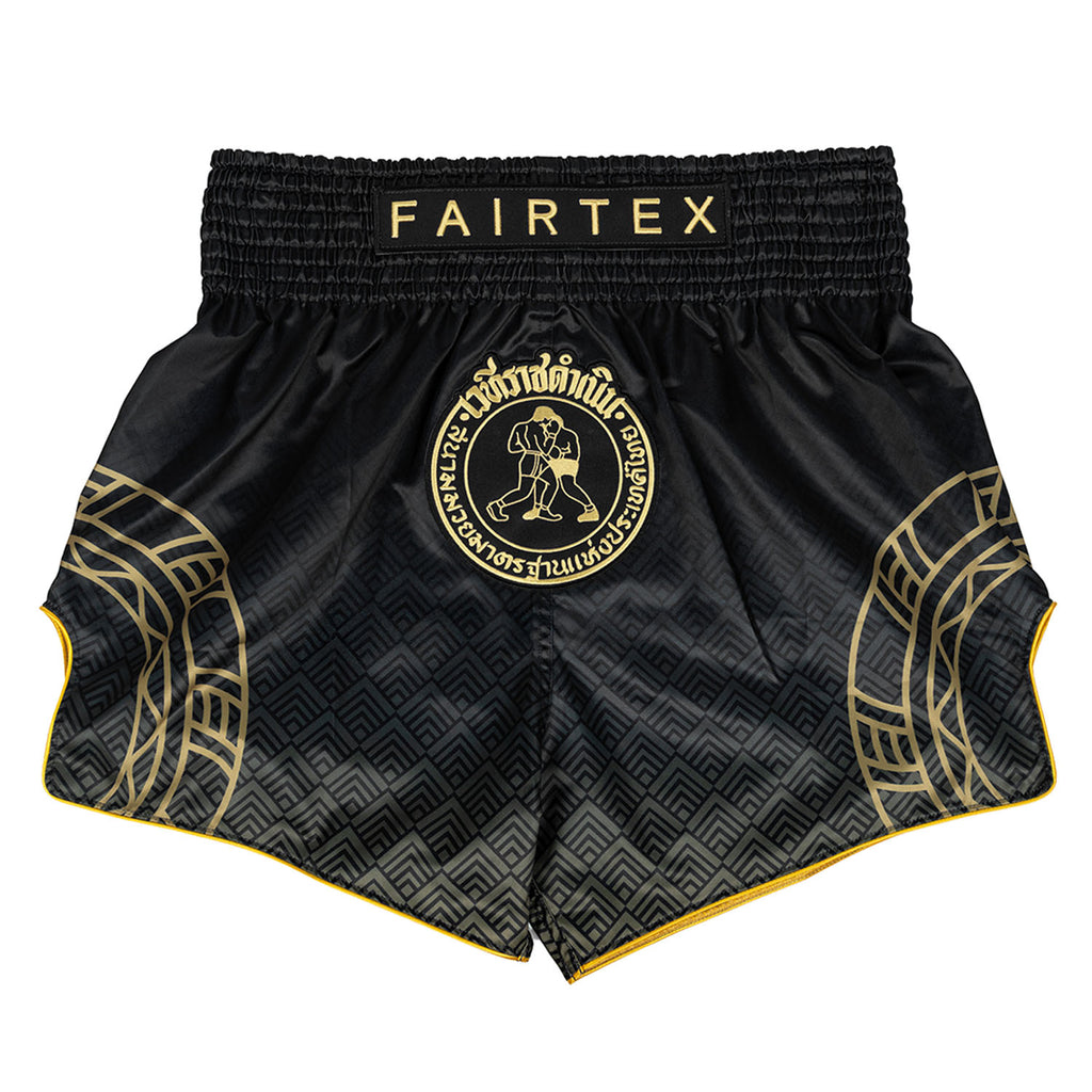 Fairtex x Rajadamnern Muay Thai Shorts - BS-RAJ02 - Black