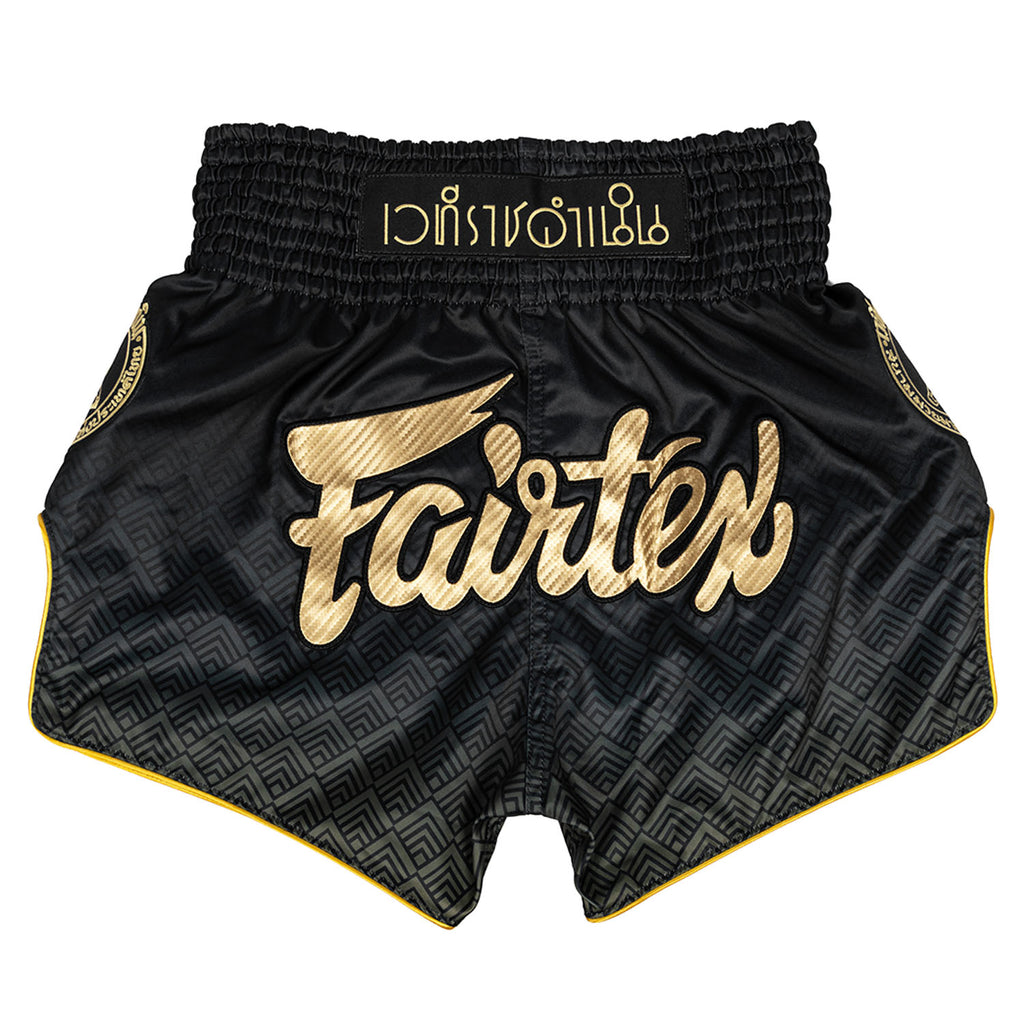 Fairtex x Rajadamnern Muay Thai Shorts - BS-RAJ04 - Black