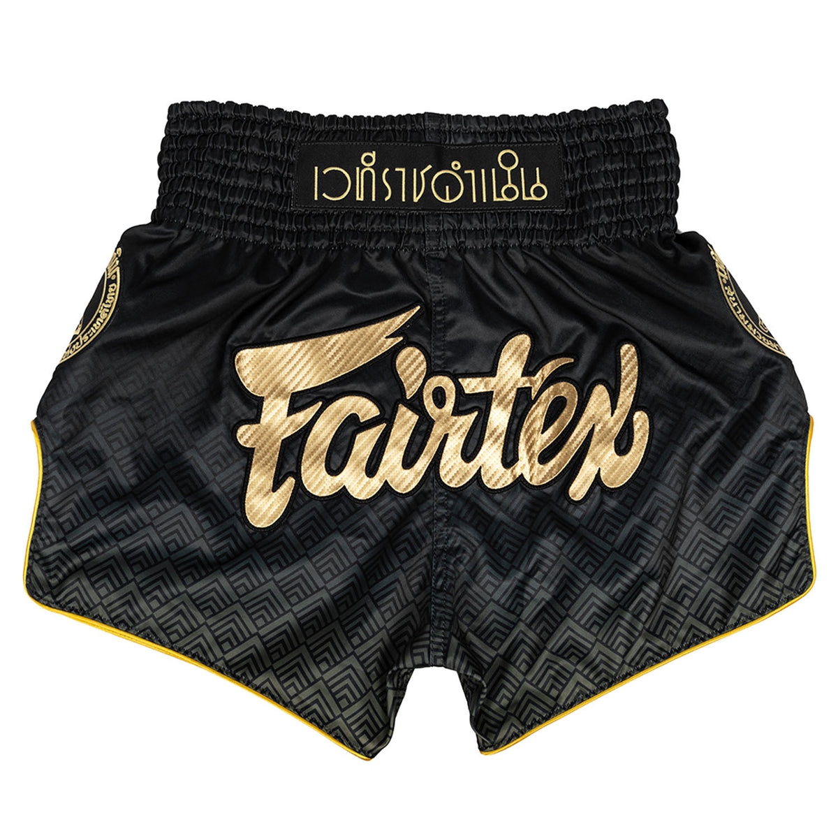 Fairtex x Rajadamnern Muay Thai Shorts - BS-RAJ04 - Black