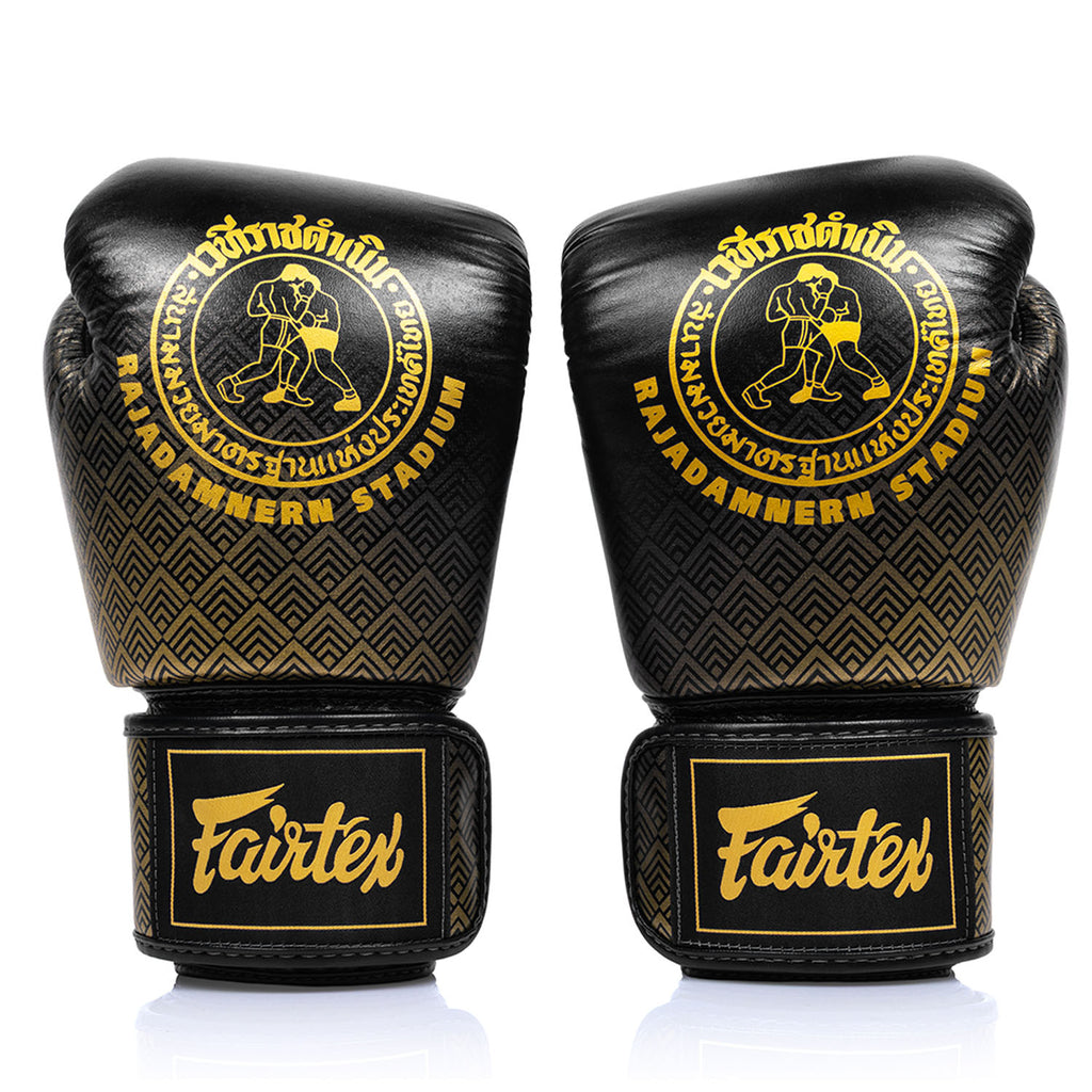 Fairtex X Rajadamnern Premium Boxing Gloves - Black