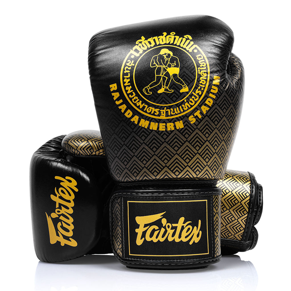 Fairtex X Rajadamnern Premium Boxing Gloves - Black