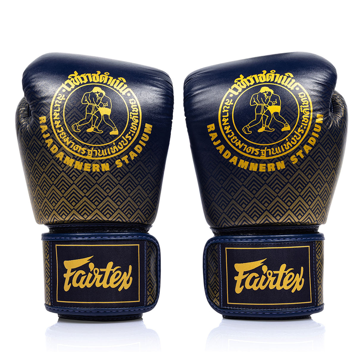 Fairtex X Rajadamnern Premium Boxing Gloves - Navy
