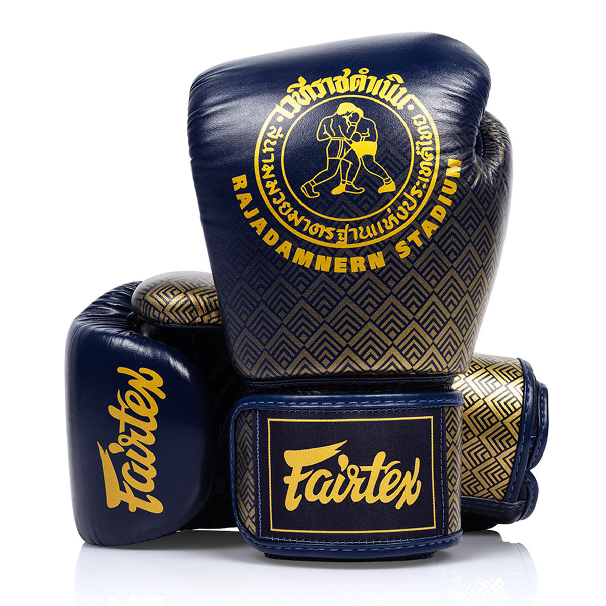 Fairtex X Rajadamnern Premium Boxing Gloves - Navy