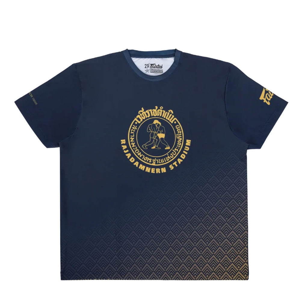 Fairtex x Rajadamnern T-Shirt - Navy/Gold