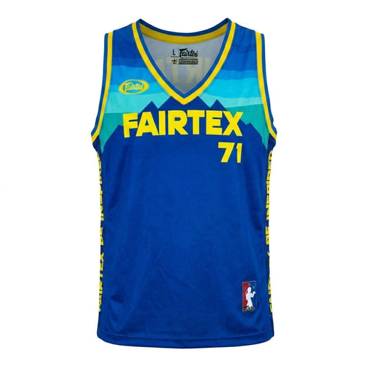 JS26 Fairtex Basketball Jersey Blue-Yellow