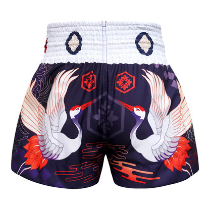 ms639-tuff-muay-thai-shorts-navy-blue-japanese-drawing-crane-birds-3