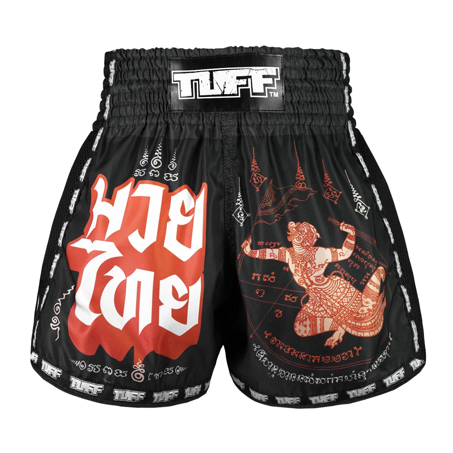 msc102-tuff-muaythai-shorts-retro-style-hanuman-flying-raising-the-flag