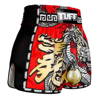 msc116-tuff-muaythai-shorts-retro-style-red-chinese-dragon-4