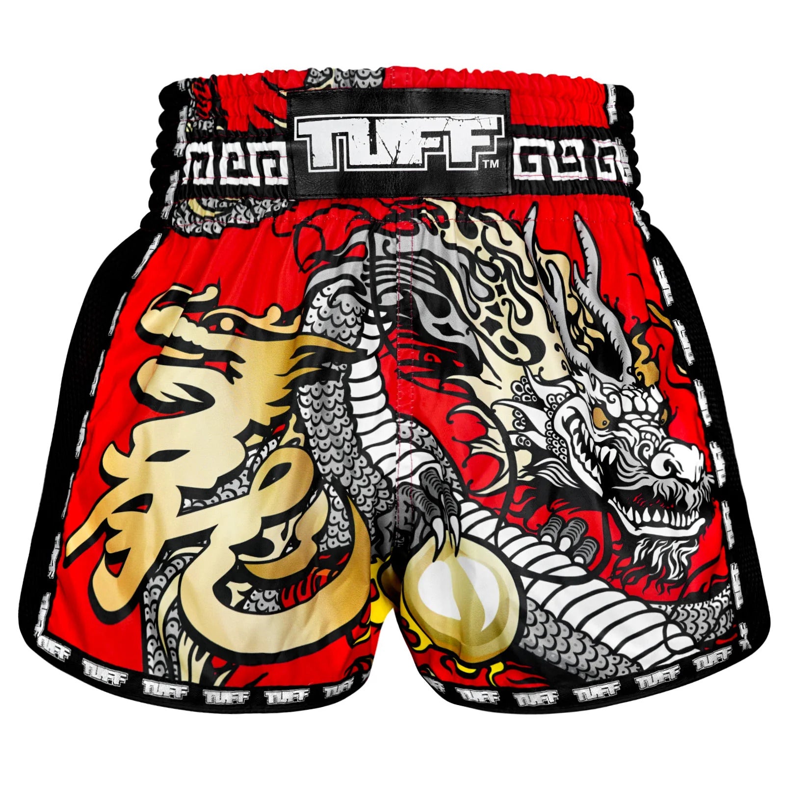 msc116-tuff-muaythai-shorts-retro-style-red-chinese-dragon