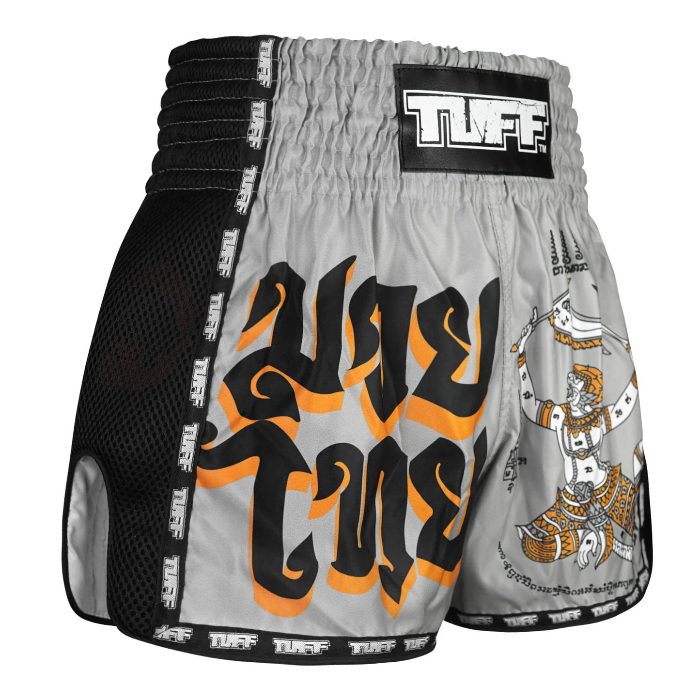 msc118-tuff-muaythai-shorts-retro-style-hanuman-yantra-with-war-flag-4