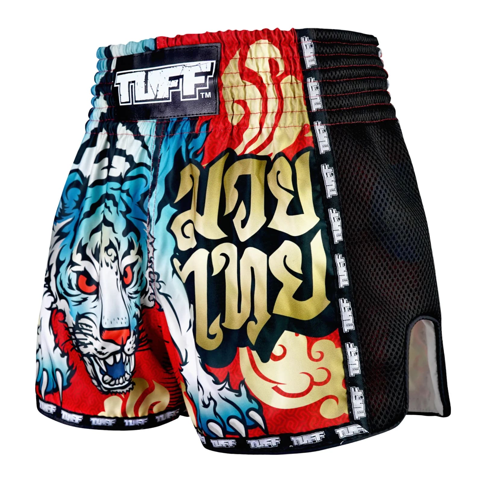 msc126-tuff-muaythai-shorts-retro-style-red-furious-tiger-2