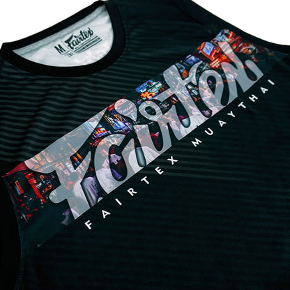 Fairtex MTT40 Tank Top - Pattaya Nightlife - Black