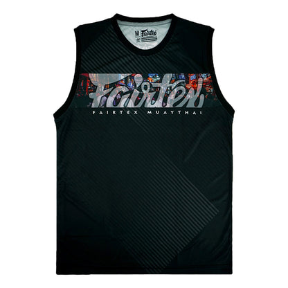 Fairtex MTT40 Tank Top - Pattaya Nightlife - Black
