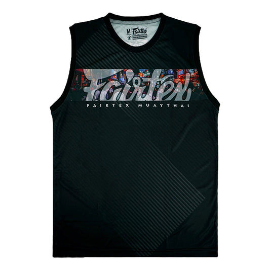 Fairtex MTT40 Tank Top - Pattaya Nightlife - Black