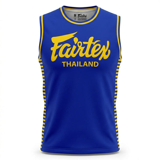 Fairtex MTT42 Tank Top - Blue-Yellow