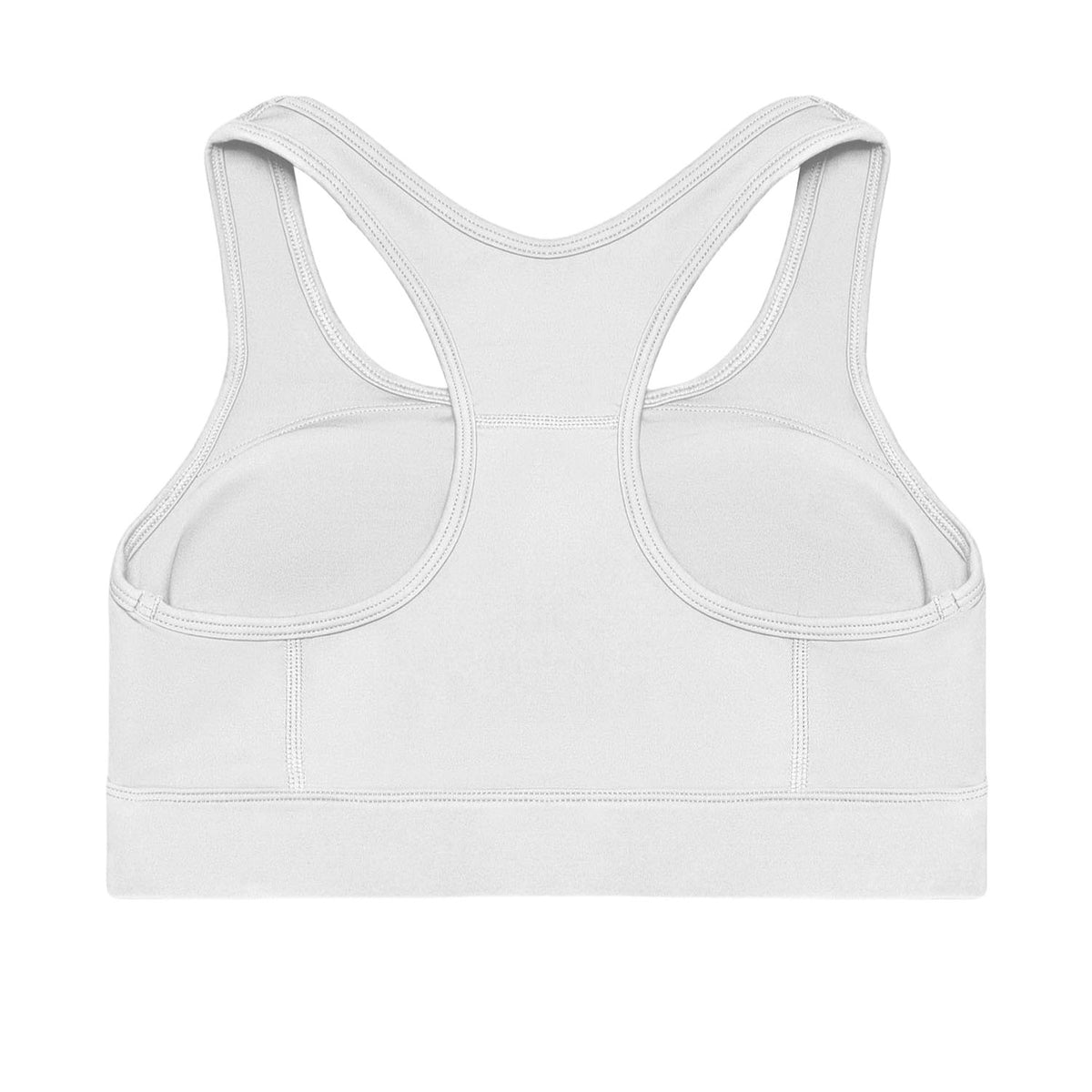 White sports bra on a white background