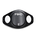 Black Primo product with white accents on a white background