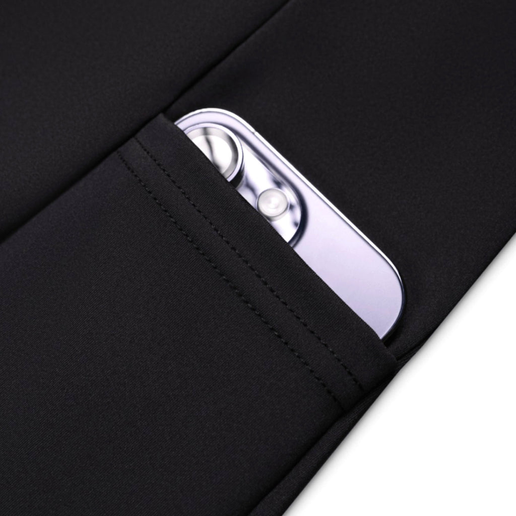 Silver can opener in a black pocket