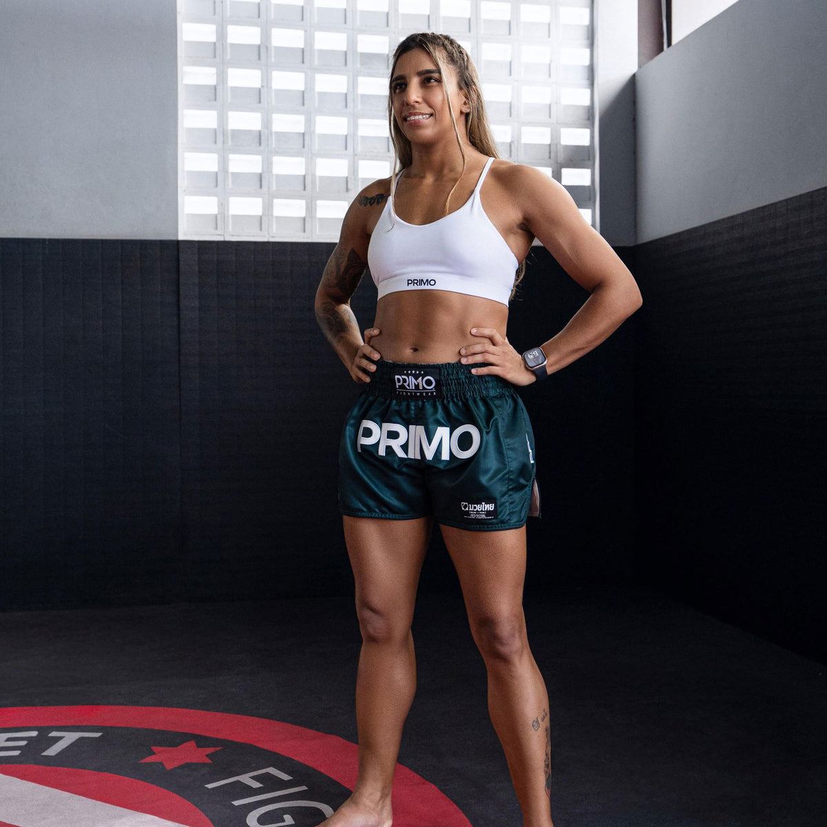 Primo Muay Thai Shorts - Mamba Series - Hunter Green