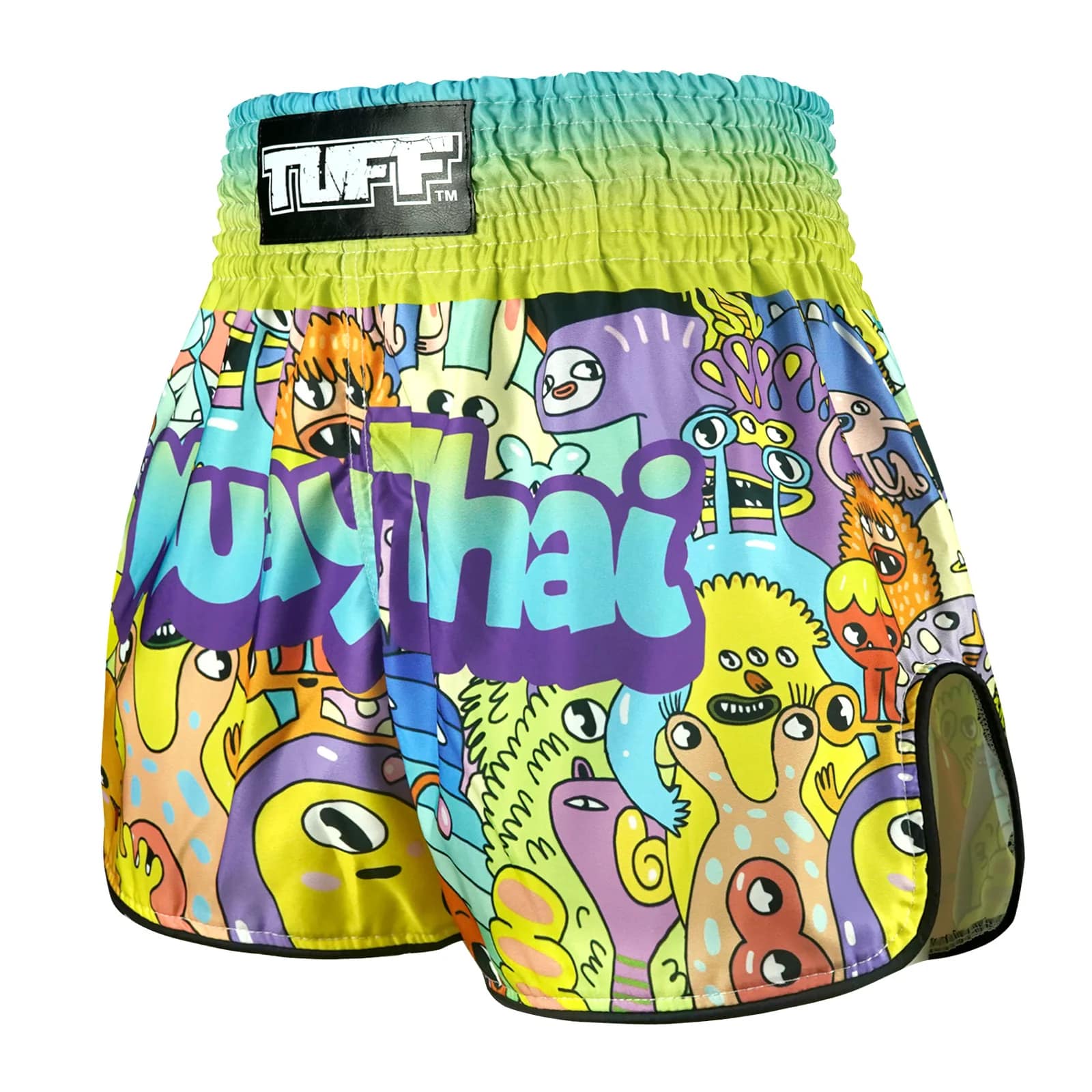 rms107-tuff-kids-muay-thai-shorts-we-come-in-peace-2