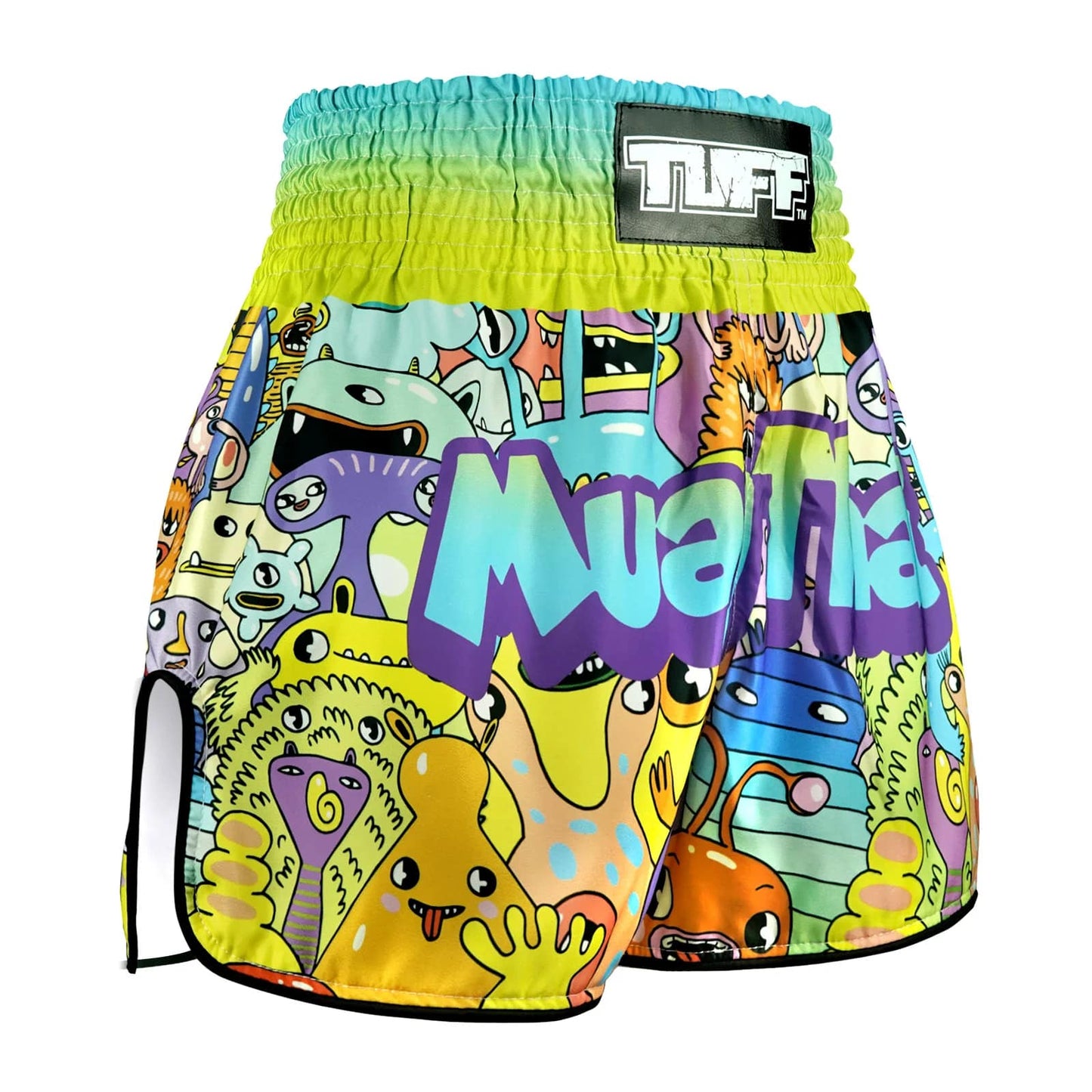 rms107-tuff-kids-muay-thai-shorts-we-come-in-peace-4