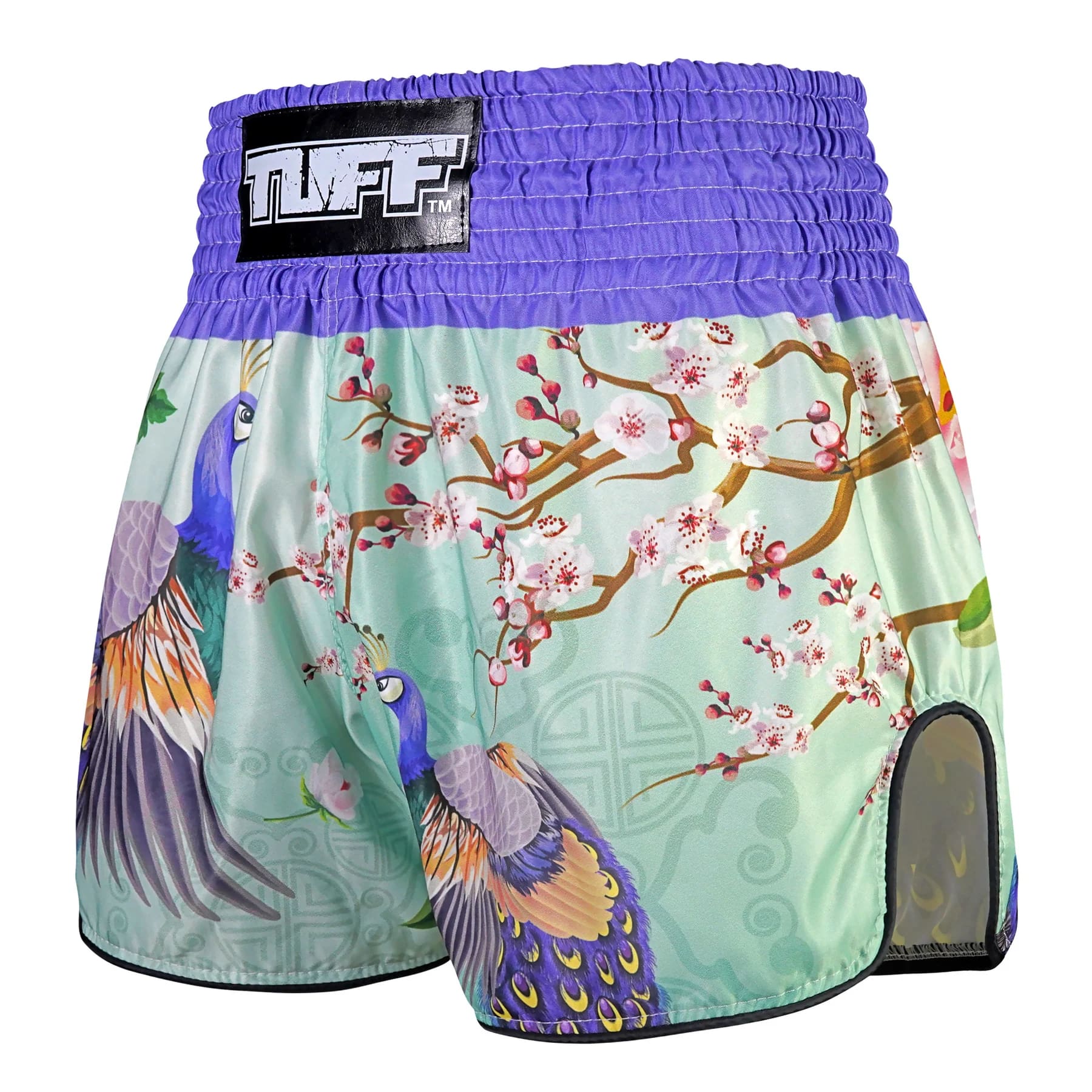 rms112-tuff-high-cut-retro-muaythai-shorts-yugana-kujaku-the-elegance-peacock-2