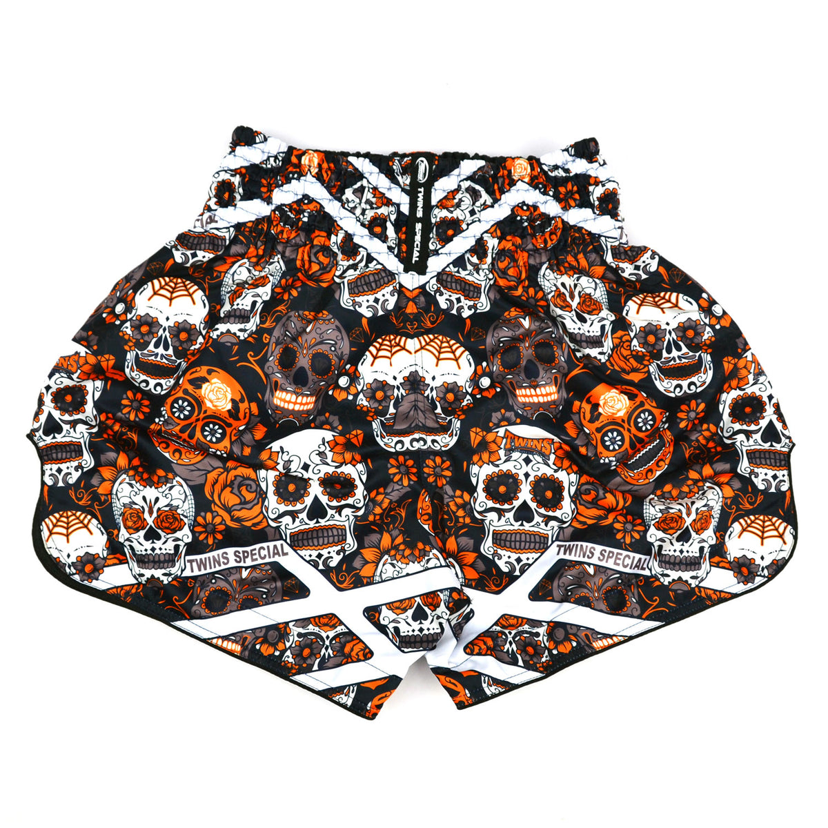tbs53-cal-twins-calaveras-muaythai-shorts-orange-2