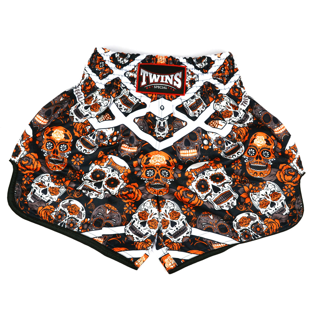 tbs53-cal-twins-calaveras-muaythai-shorts-orange
