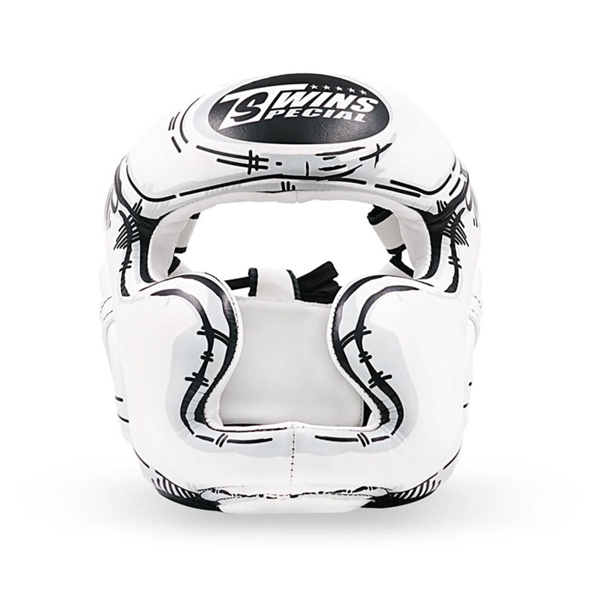 Twins Special FHGL3-66 Leather Sparring Headguard - Comic