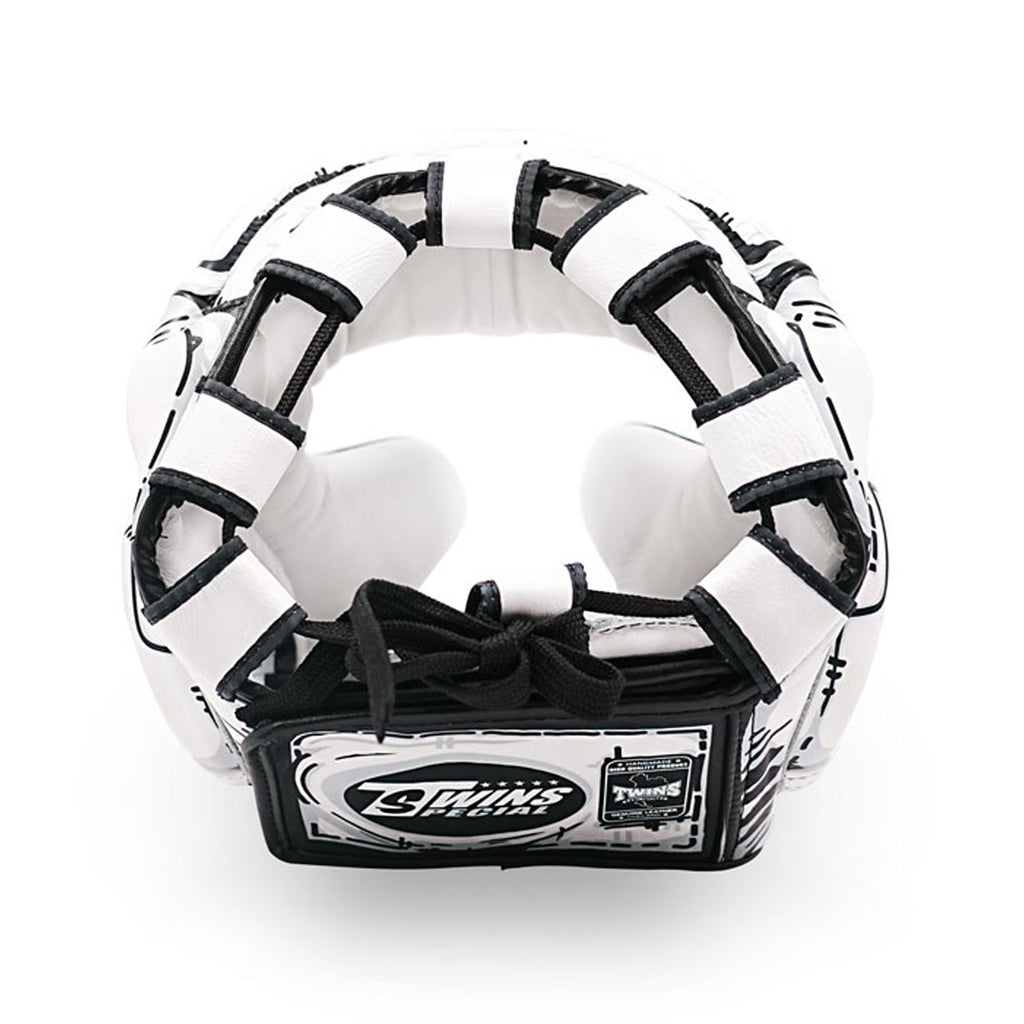 Twins Special FHGL3-66 Leather Sparring Headguard - Comic