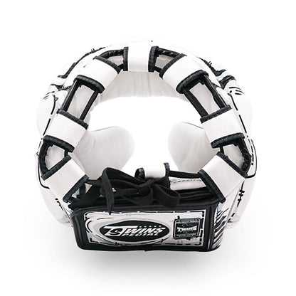 Twins Special FHGL3-66 Leather Sparring Headguard - Comic